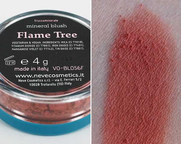 blush flame tree neve cosmetics