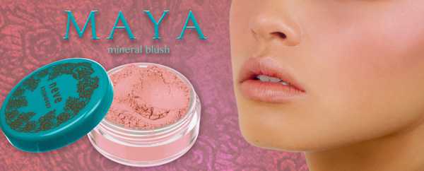 blush neve cosmetics maya