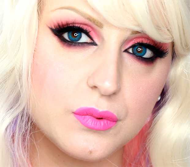 tutorial make up barbie 