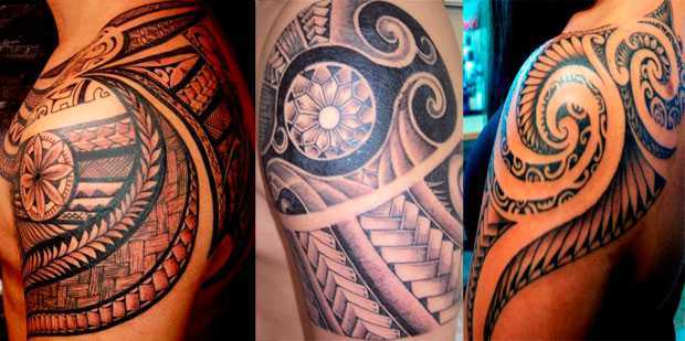 tatuaggi spalla maori