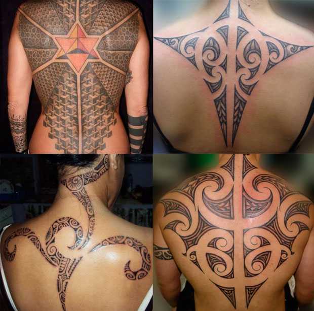 Tatuaggi maori schiena