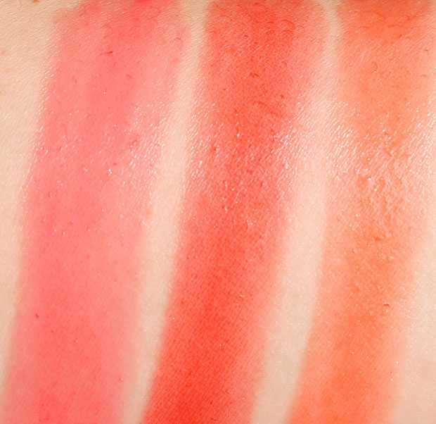 swatches lancome l'absolu rouge sheer