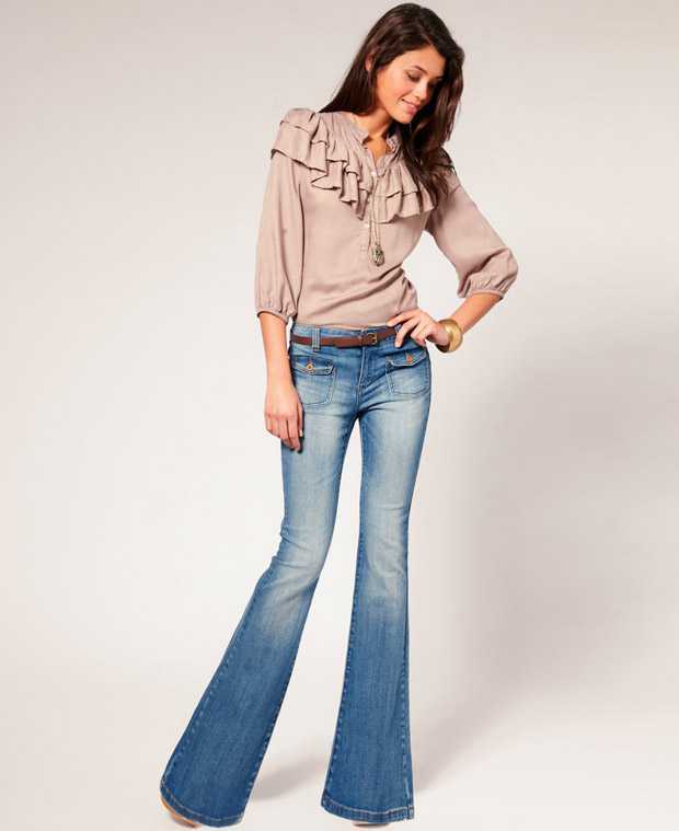 jeans a zampa anni '70