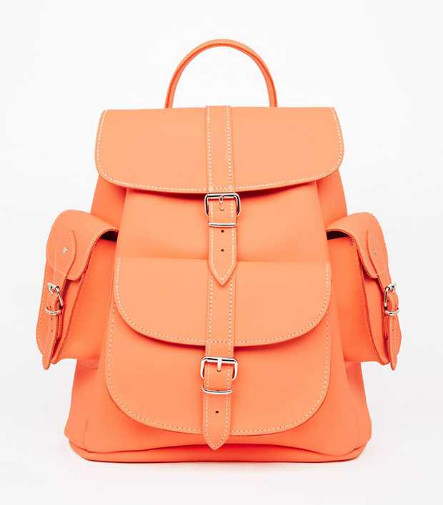 backpack multitasche arancio