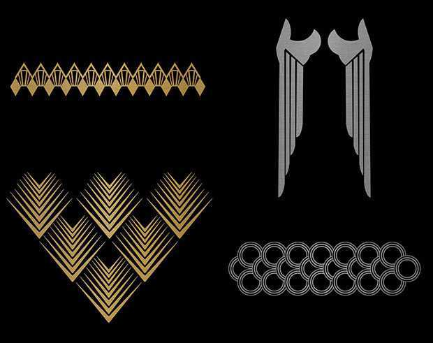 GoldSin tatuaggi d'oro geometrici