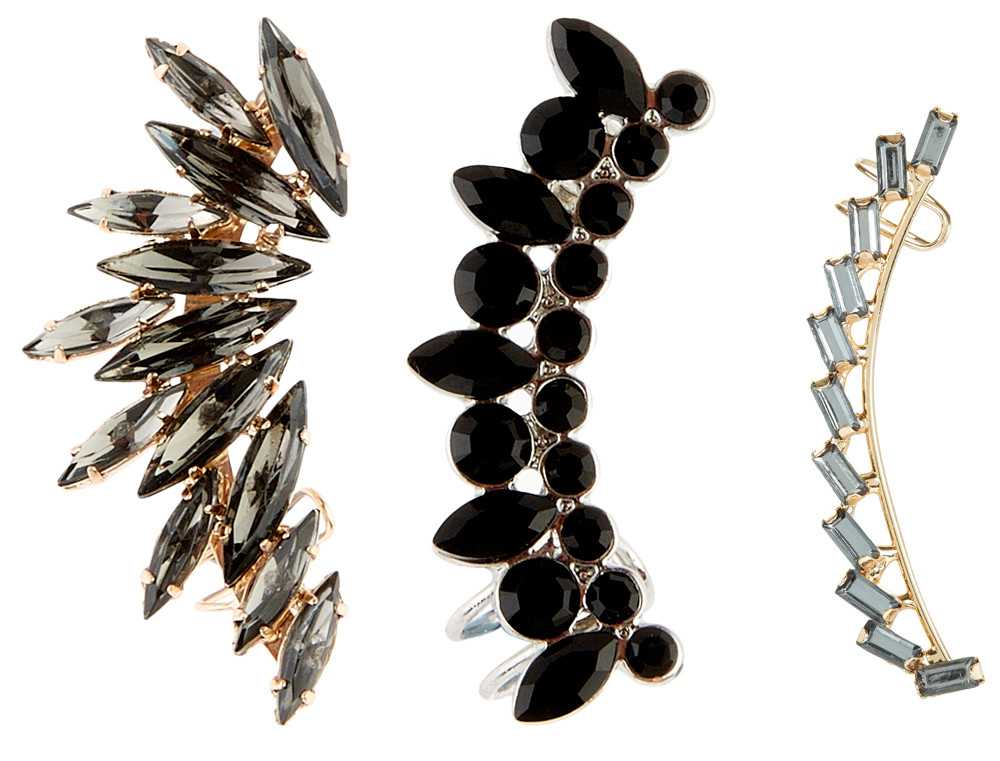 Set Di 3 Orecchini A Clip Per Cartilagine Su Orecchino Da Donna Senza