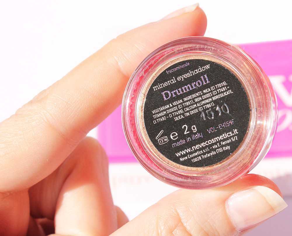 neve cosmetics drumroll ombretto