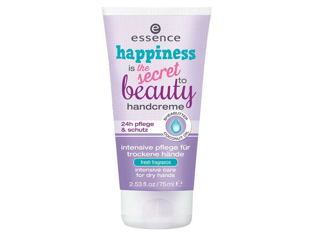 essence crema mani happiness is the secret to beauty