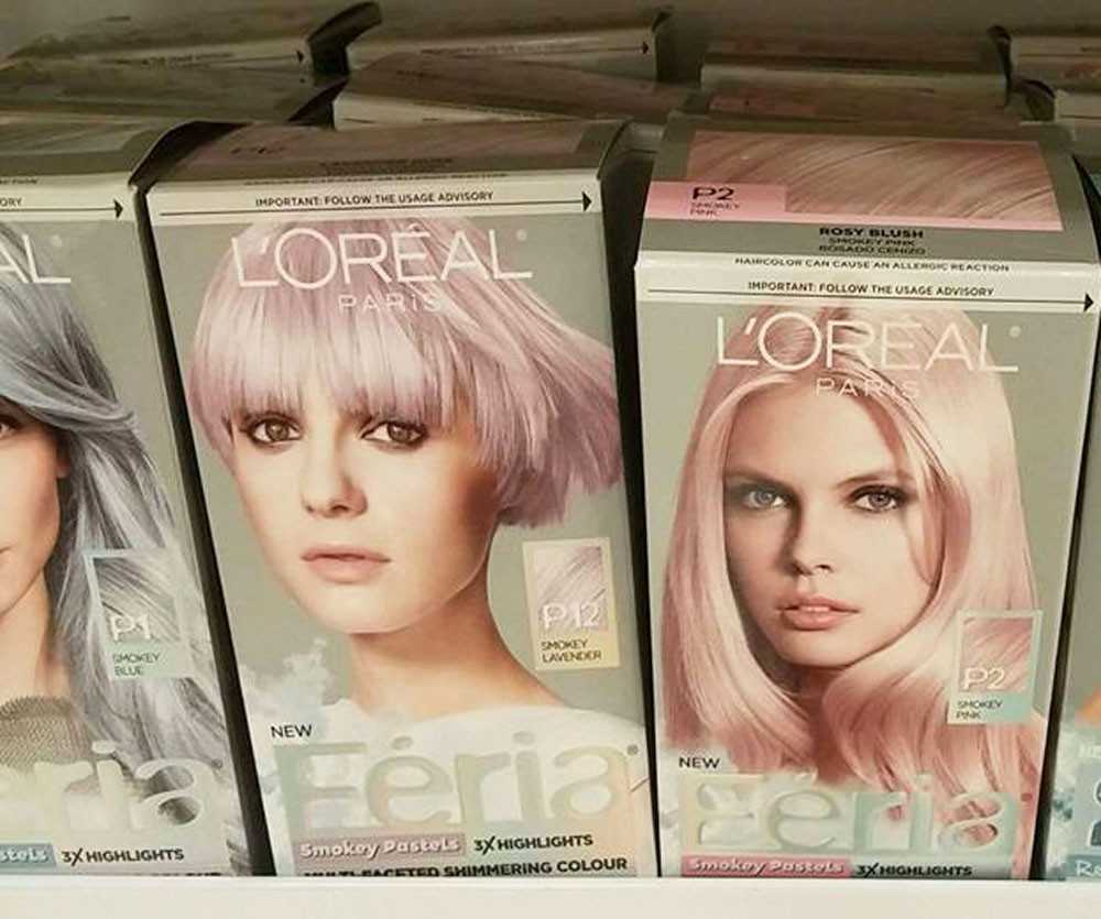 capelli colori pastello l'oreal paris