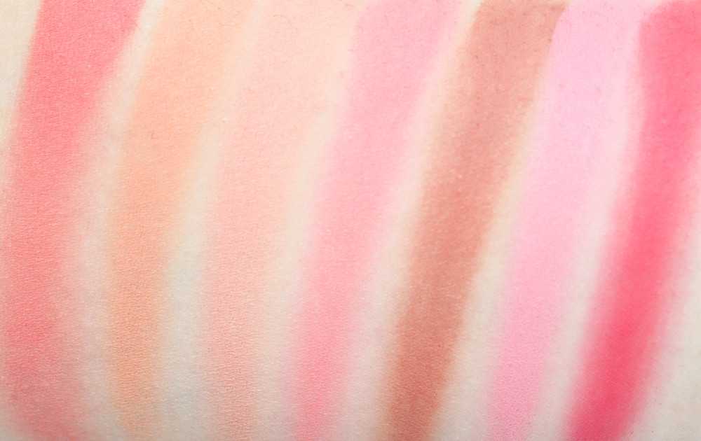 swatch blush garden neve cosmetics