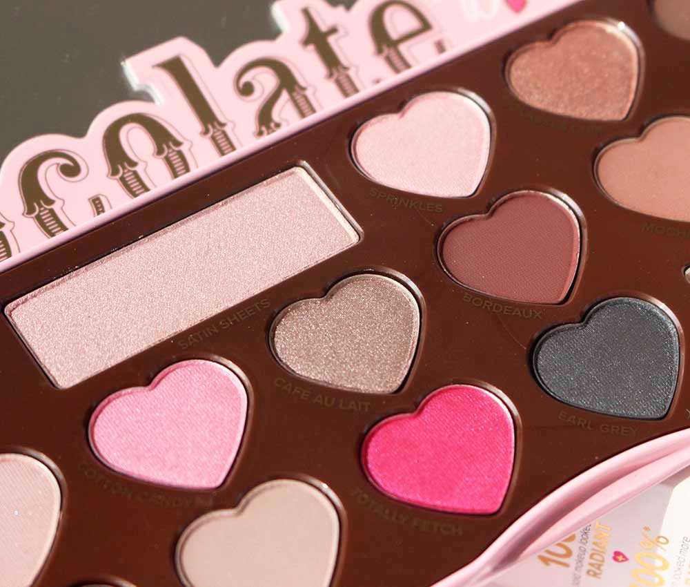 ombretti too faced palette chocolate