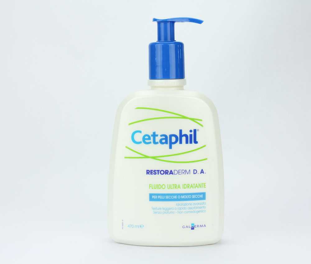 restoraderm cetaphil fluido ultra idratante pelli secche atopiche dermatite