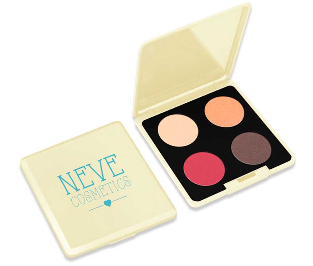 neve cosmetics palette los angeles party