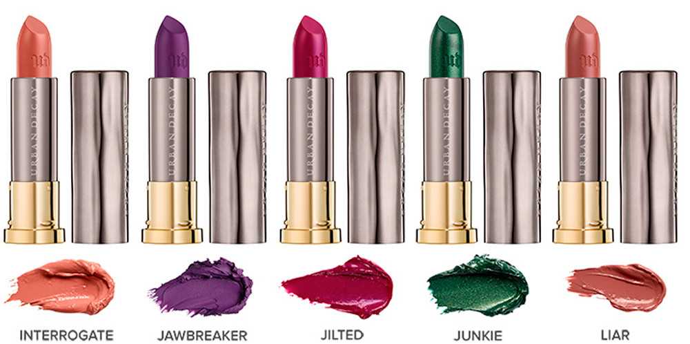 UD Vice lipsticks