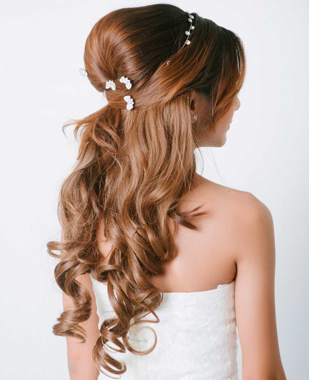 Acconciatura Sposa Capelli Lunghi Semi Raccolti