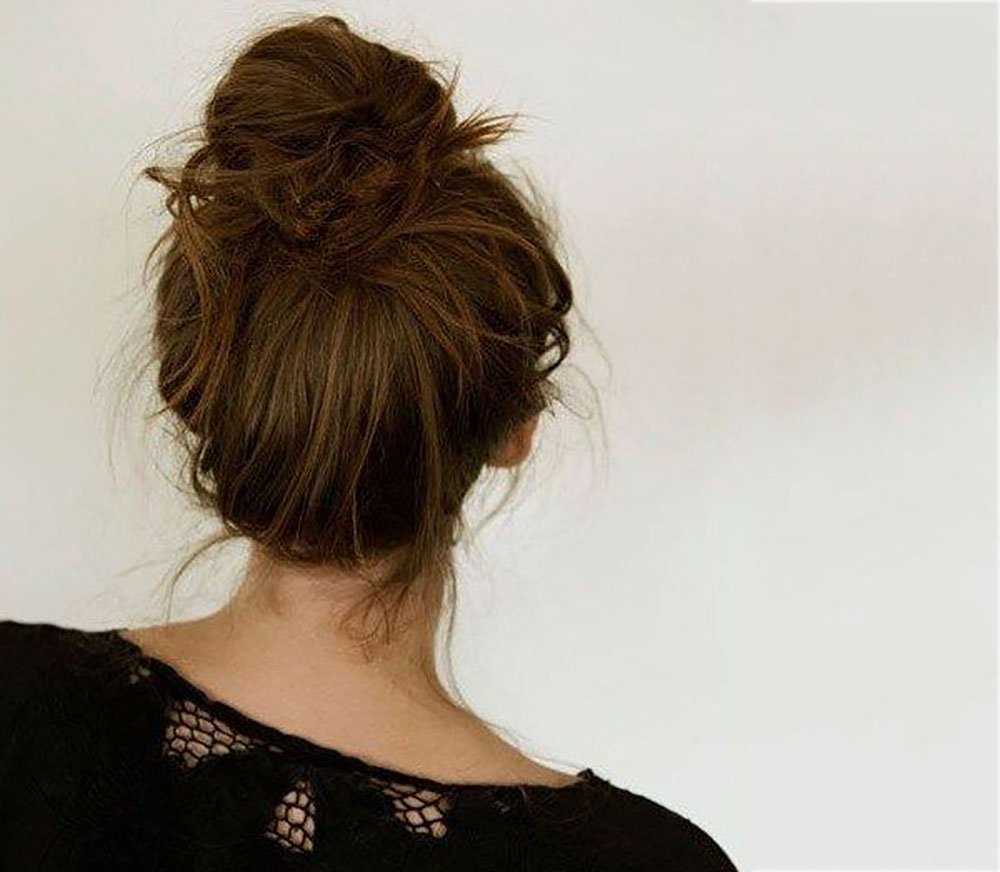 chignon spettinato da fare in poco tempo