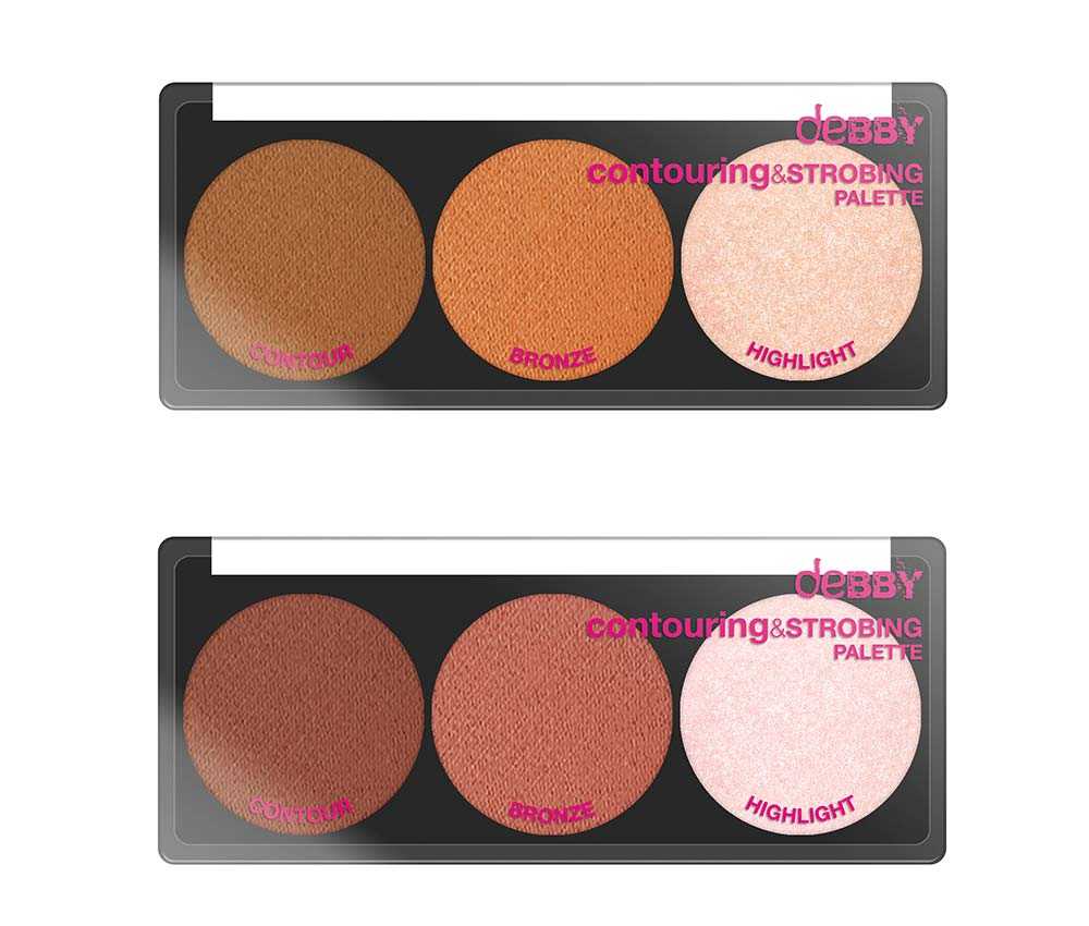 debby contouring & strobing palette