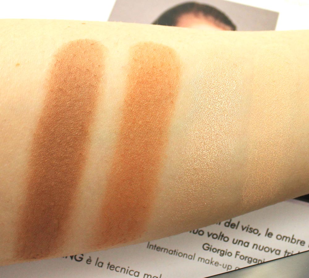 swatches Palette Pupa Contouring e Strobing