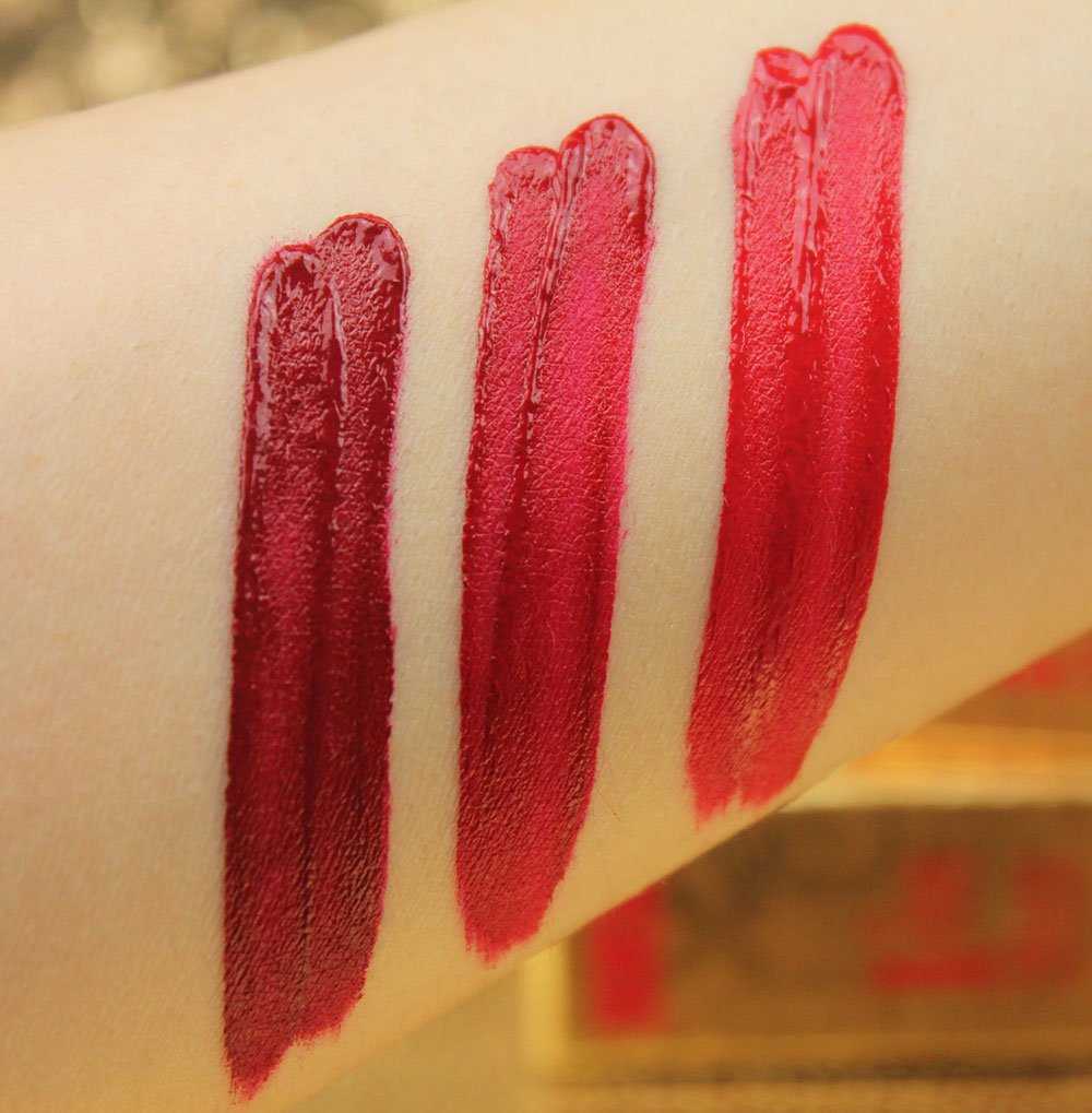 Swatches rossetti Pupa Red Queen Natale