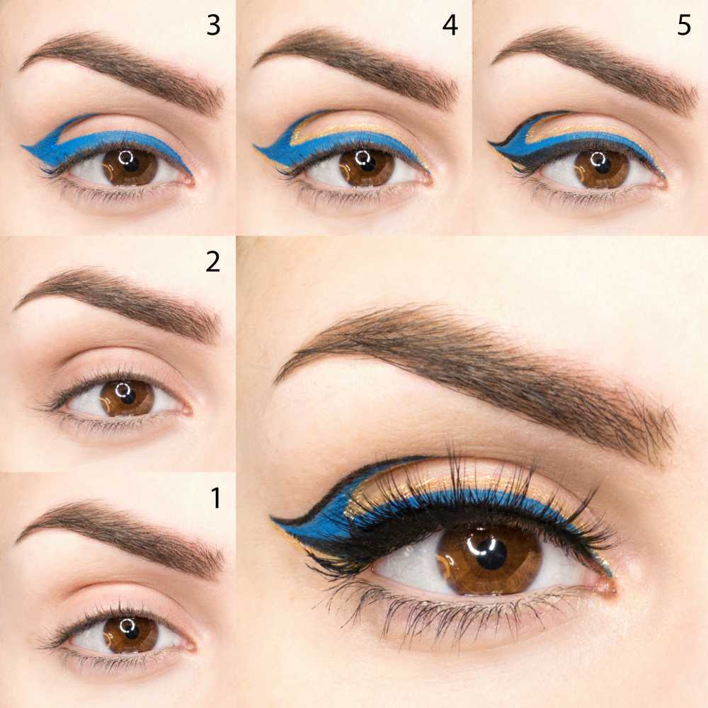 tutorial trucco grafico con eyeliner