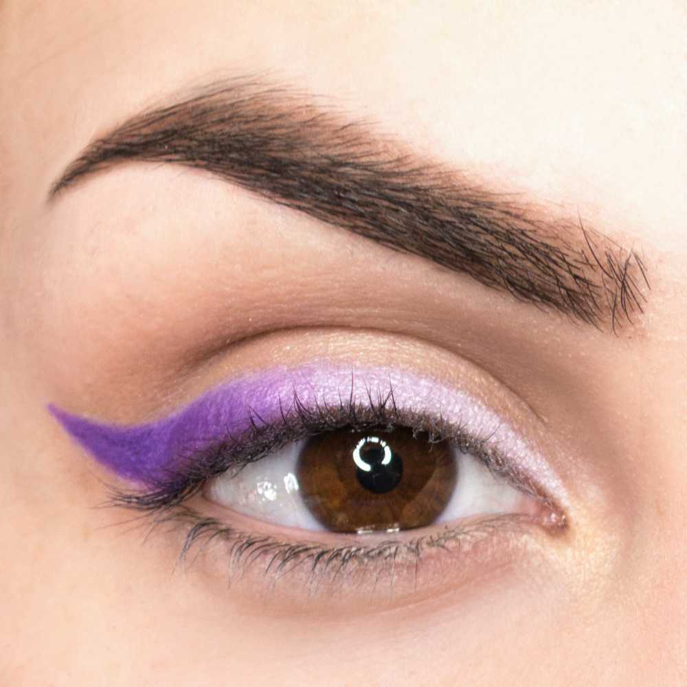 trucco occhi eyeliner viola degrade