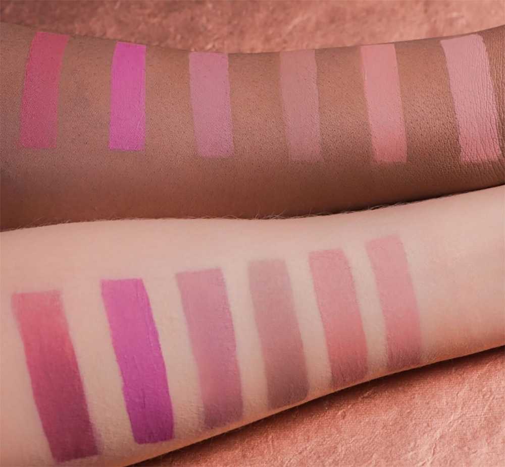 swatches make up for ever liquid lipstick