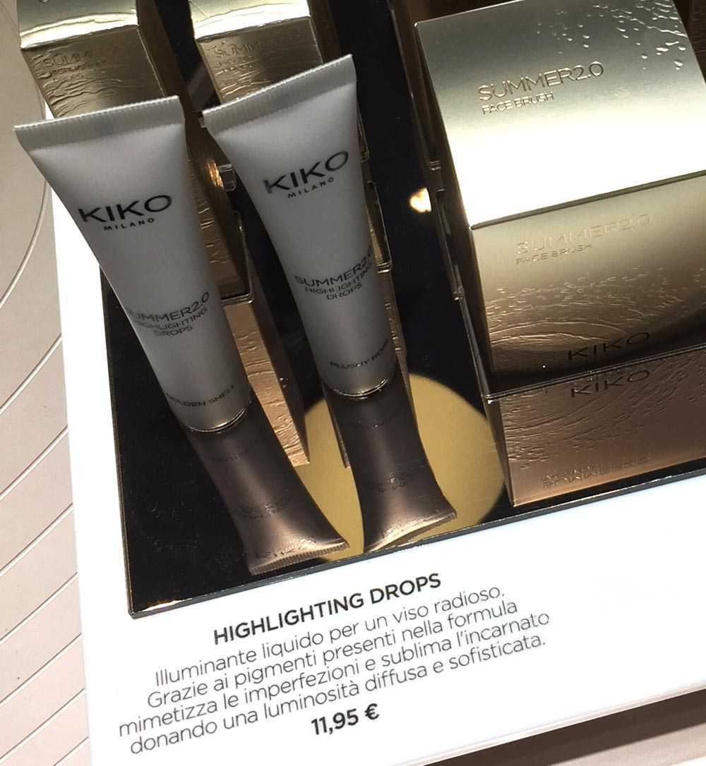 kiko highlighting drops