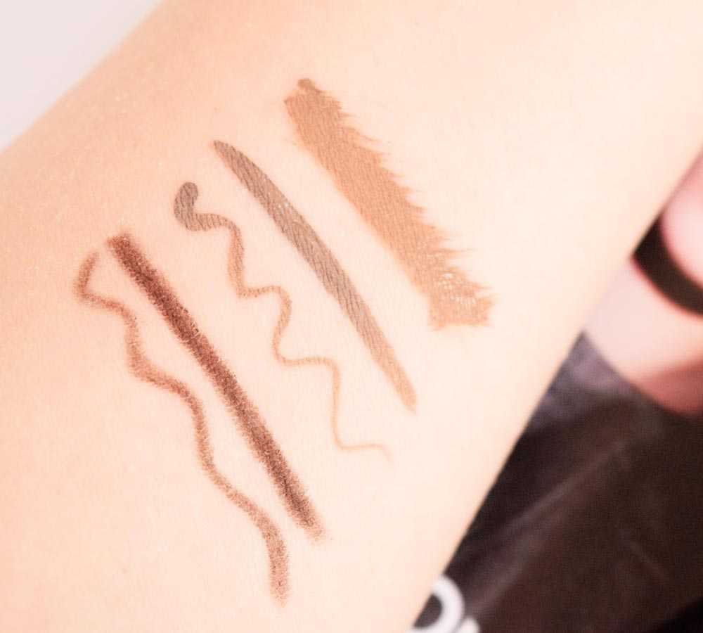 swatches brow show make up for ever