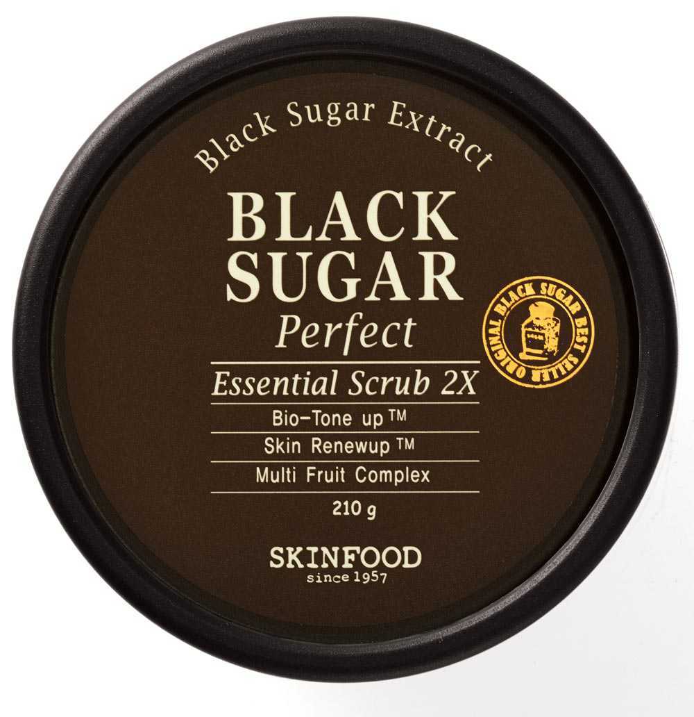 black sugar scrub skinfood