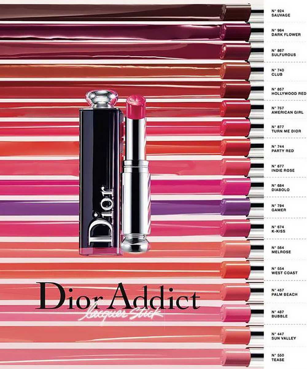 tonalità dior addict lacquer lipstick