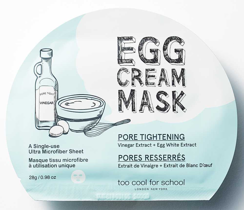 egg cream mask pore tightening 