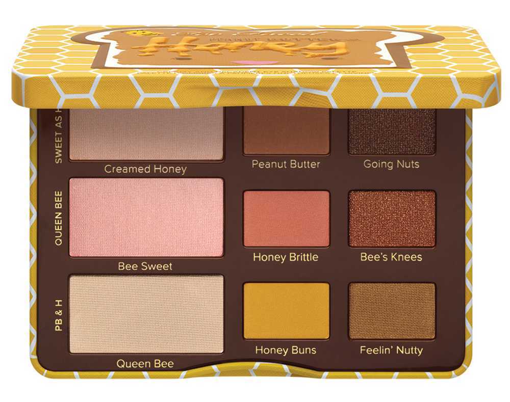 ombretti too faced peanut butter and honey palette