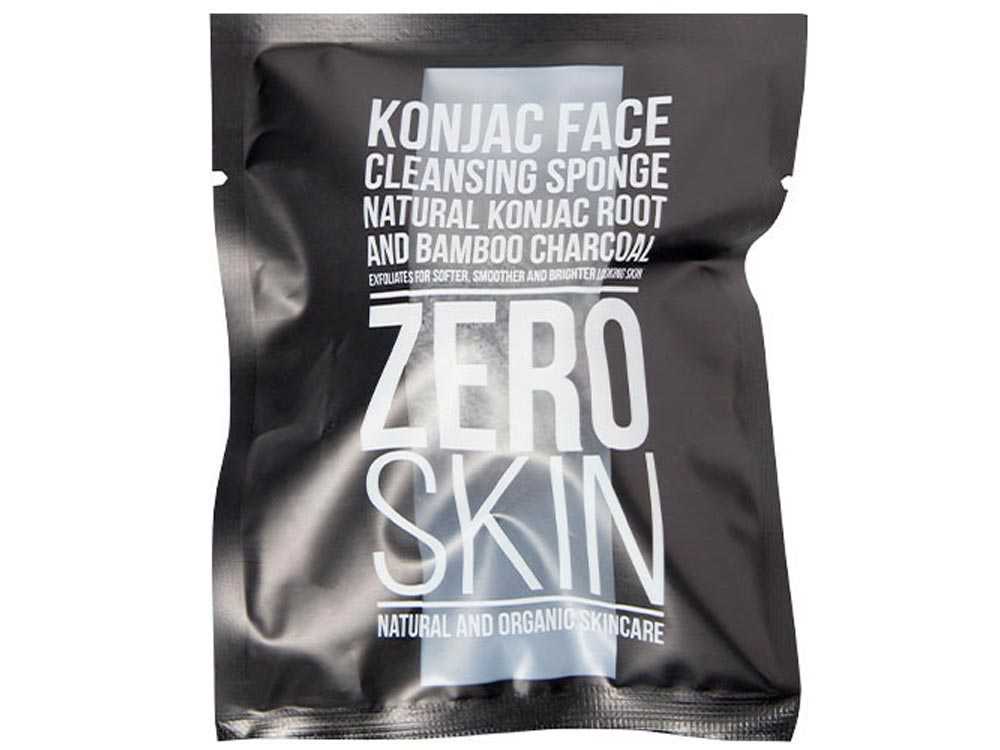 Charcoal Konjac Face Cleansing Sponge Zeroskin