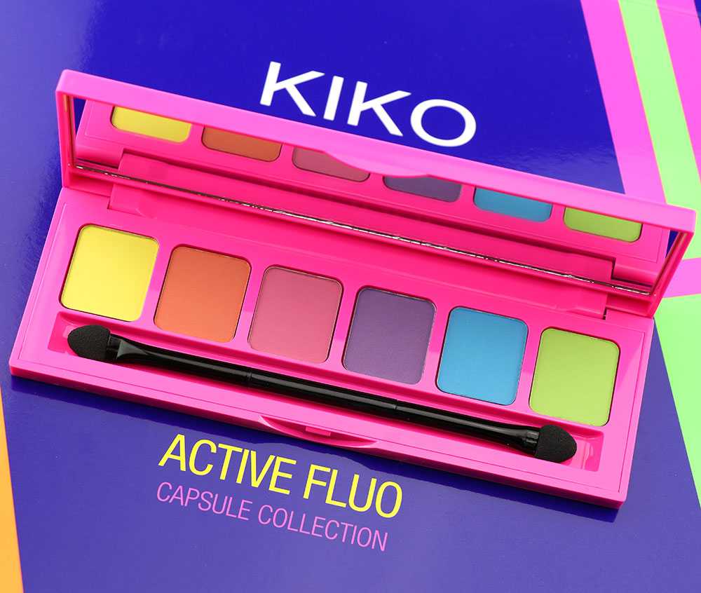 palette di ombretti Kiko Active Fluo