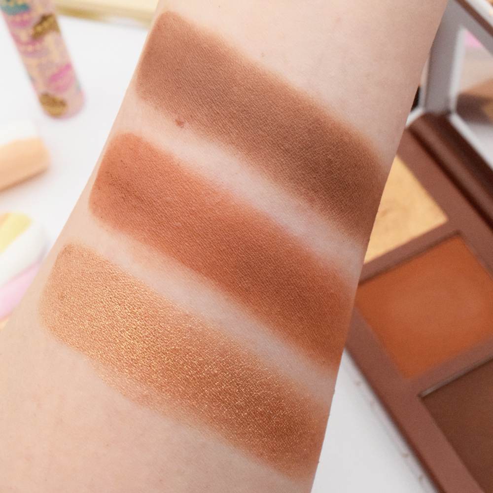 Swatches palette viso Beauty Bakerie