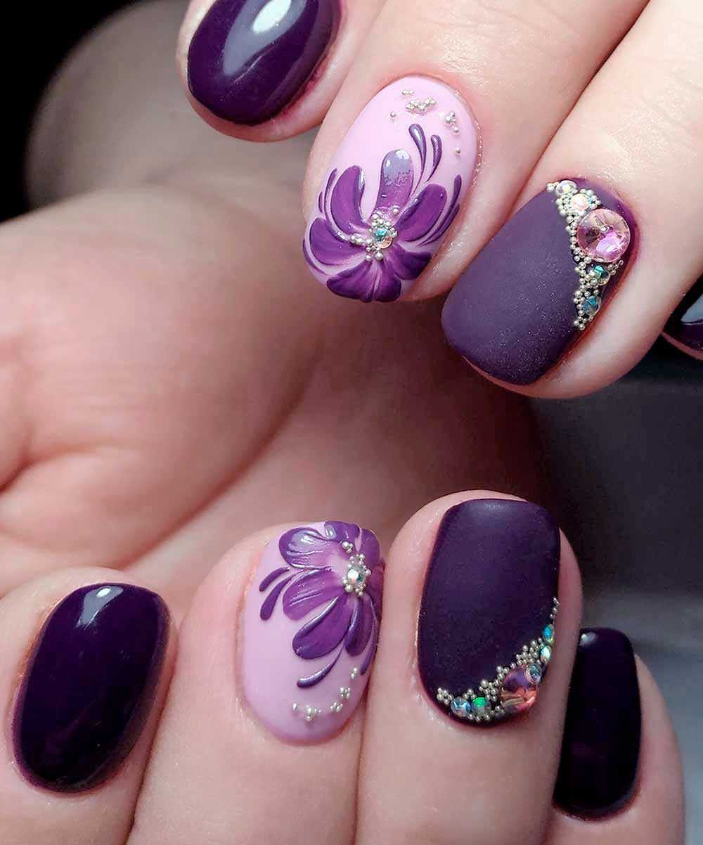 Nail art Ultra Violet 