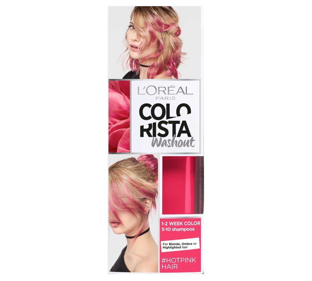 Washout Colorista L'Oréal Hot Pink capelli fucsia