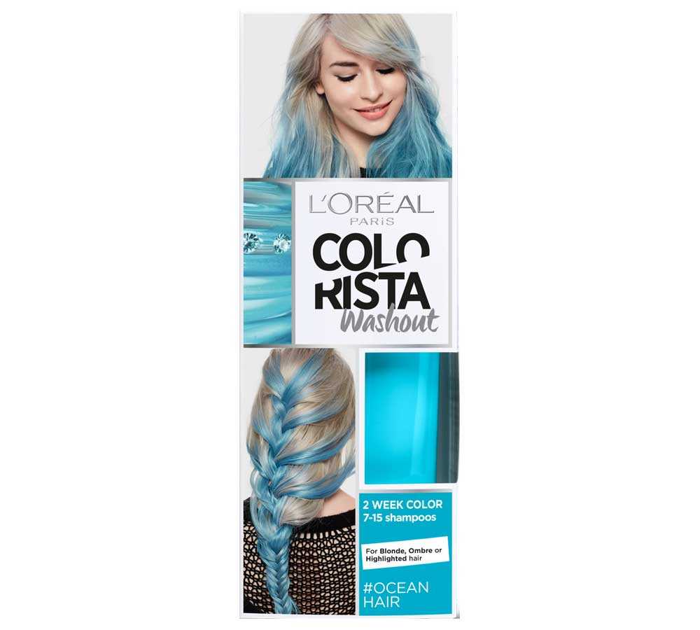 Washout Colorista L'Oréal Ocean capelli azzurri