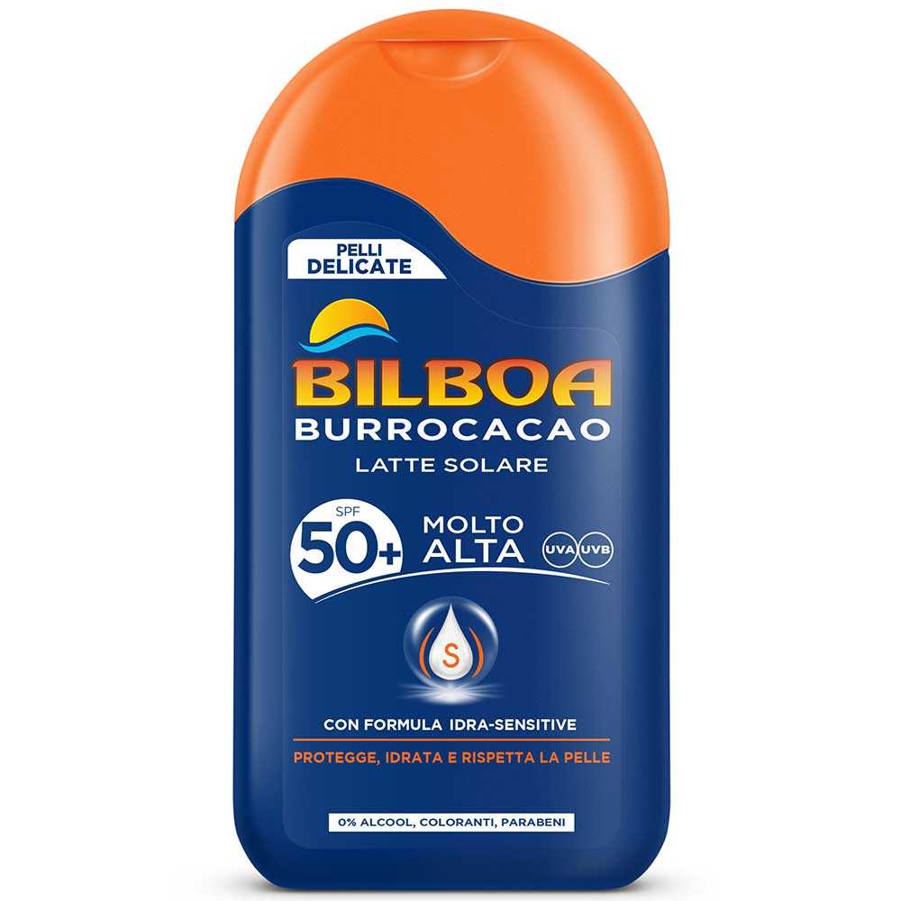 Bilboa Burrocacao Pelli delicate e sensibili latte solare SPF 50+