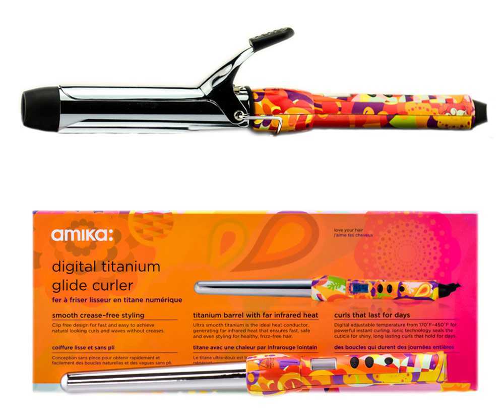 ferro arricciacapelli Digital Titanium Clip Curler Amika