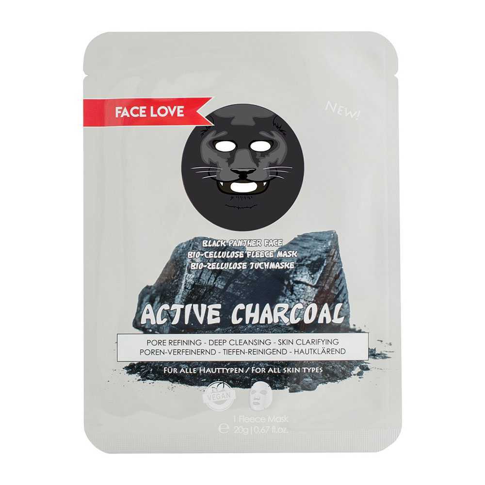 Face Love Black Panter Mask