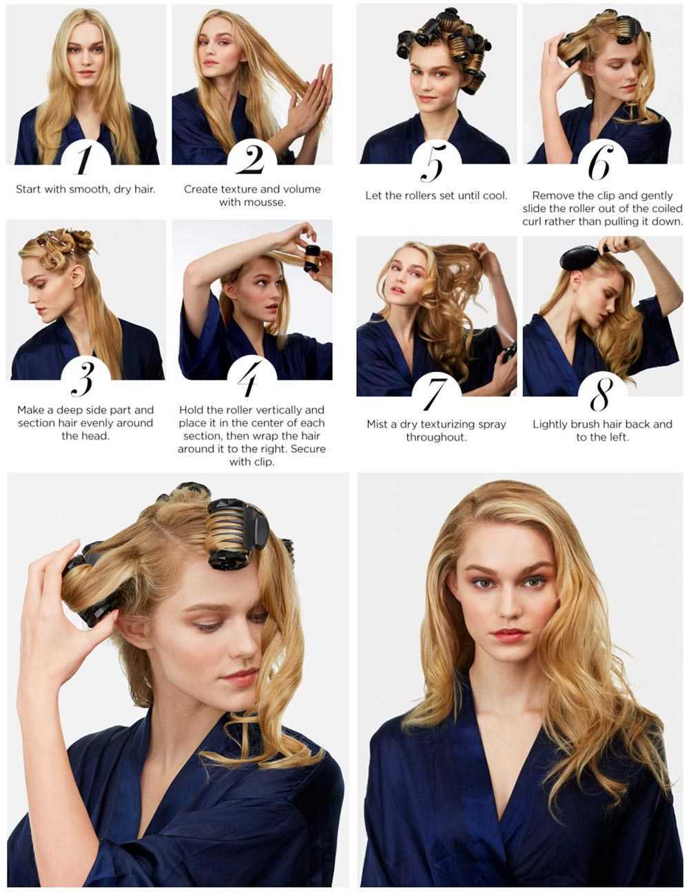 Capelli voluminosi con bigodini termici Capelli voluminosi con bigodini termici