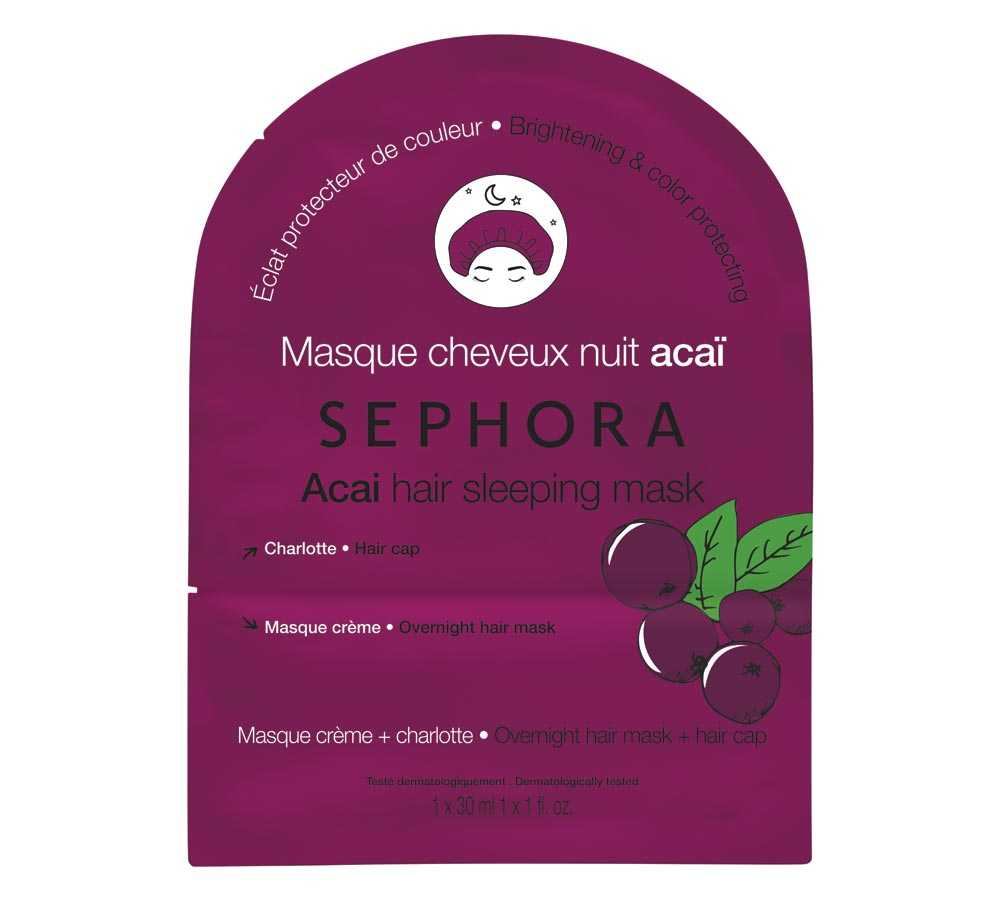 Sephora Hair Sleeping Mask Acai Brightening & Color Protecting