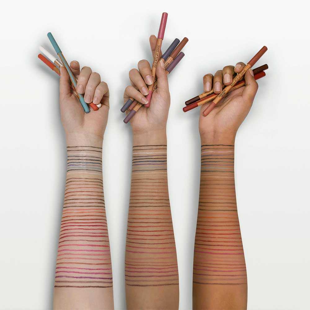 swatches matite Artist Color Pencil di Make Up For Ever