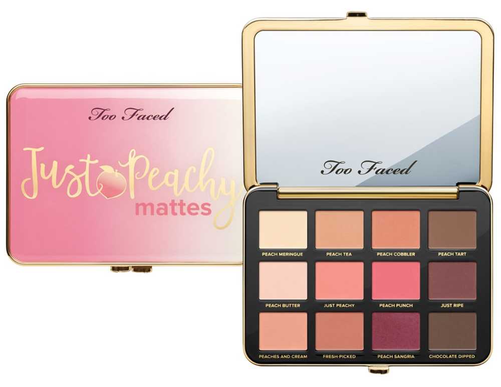 too faced palette just peachy