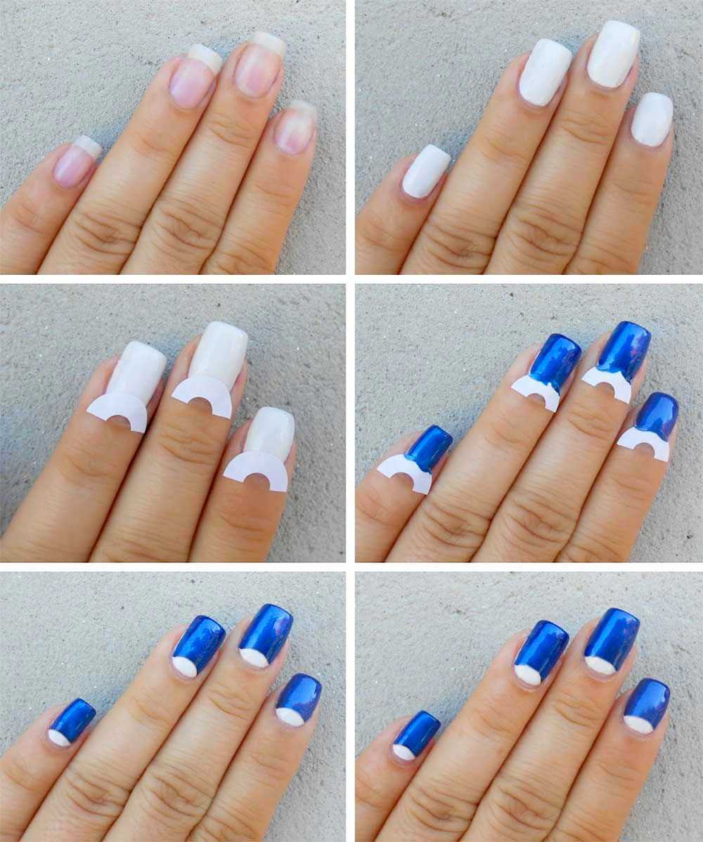 Half moon manicure Tutorial