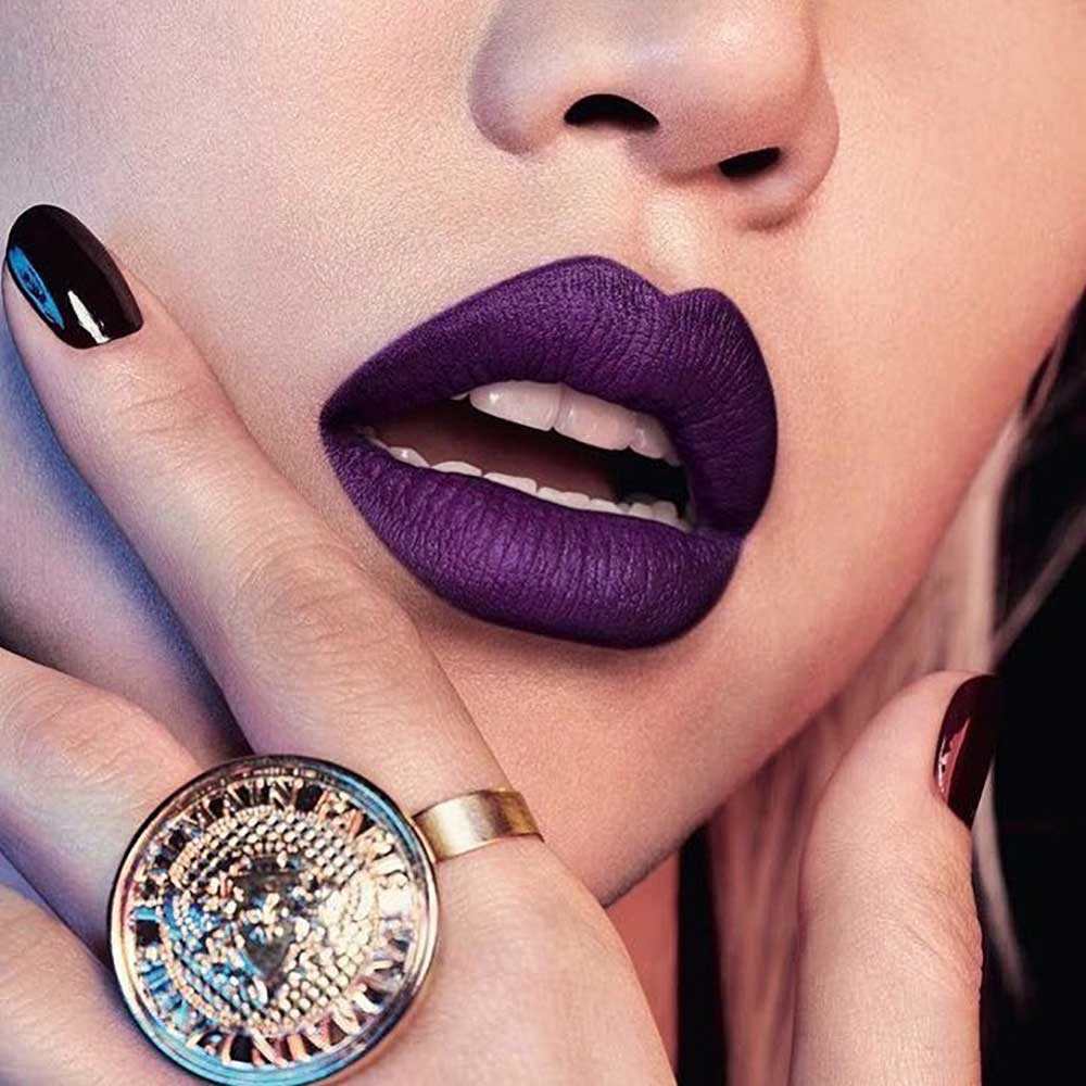 purple lipstick l'oreal balmain
