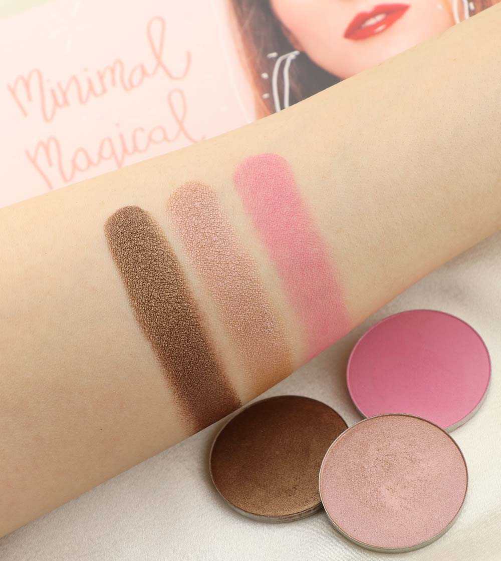 Swatches Minimal Magical Neve Cosmetics