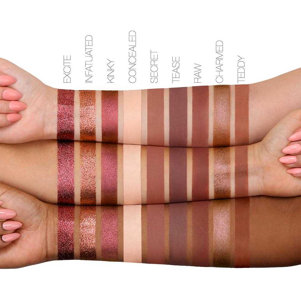 Huda Beauty The New Nude palette swatches