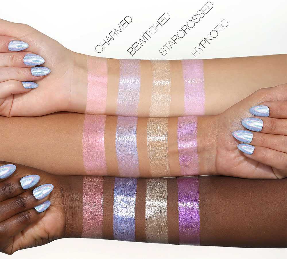 Huda Beauty Winter Solstice Lip Strobe Collection Swatches